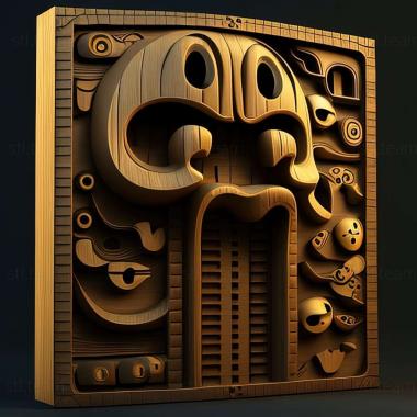 3D модель Игра Pac Man и призрачные приключения (STL)